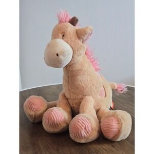 Gigglescape Target Exclusive Plush Giraffe Tan Pink Corduroy Heart Accents 2023